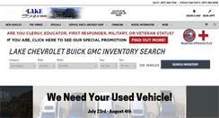 Desktop Screenshot of lakechevy.com